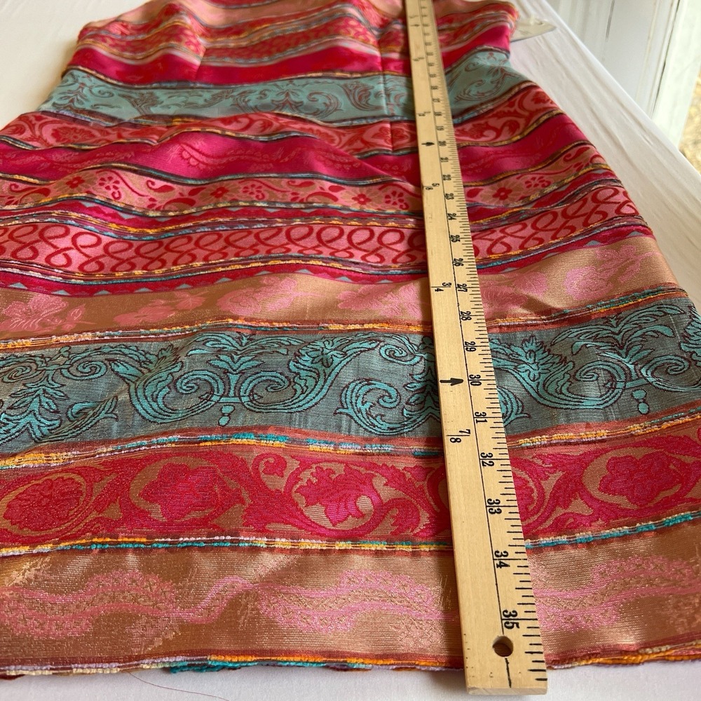 NWT! CHETTA B Preppy Pink Striped Sleeveless Wedding Cocktail Party Dress Size 8 - Picture 7 of 9